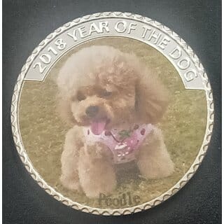 Classic Puppy Coin Australia 2018 Year of Dog UNC COIN 40mm,Weight-30 gm. in Capsule box