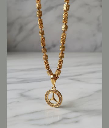 MGSV Gold Men's Religious Mala ( Pack of 1 )