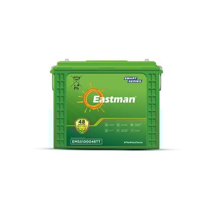 Eastman EMSS100048TT 100Ah Tall Tubular Inverter Battery | Efficient Power Backup | Lead Acid | 48-Month Warranty | Compatible with 700VA–2000VA Inverters