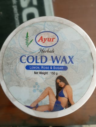 Ayur herbals cold wax lemon rose sugar Ayur herbals cold wax lemon rose sugar