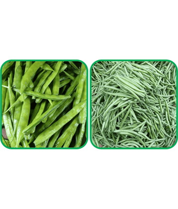 Aero Seeds French Beans ( 30 Seeds) And Cluster Beans ( 50 Seeds) Vegetable Seeds Pack