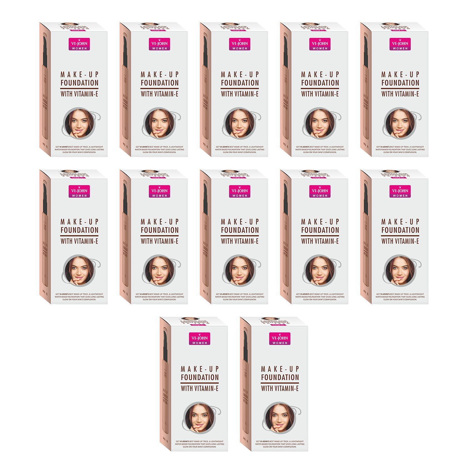 Vi-John Foundation Tube 60Gm (Pack of 12)