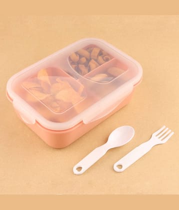 FIT4CHEF Tiffin Box for Kids Plastic School Lunch Boxes 1 - Container ( Pack of 1 )