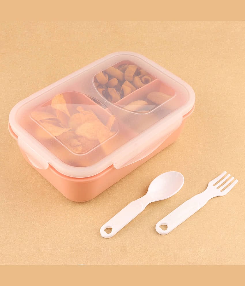 FIT4CHEF Tiffin Box for Kids Plastic School Lunch Boxes 1 - Container ( Pack of 1 )
