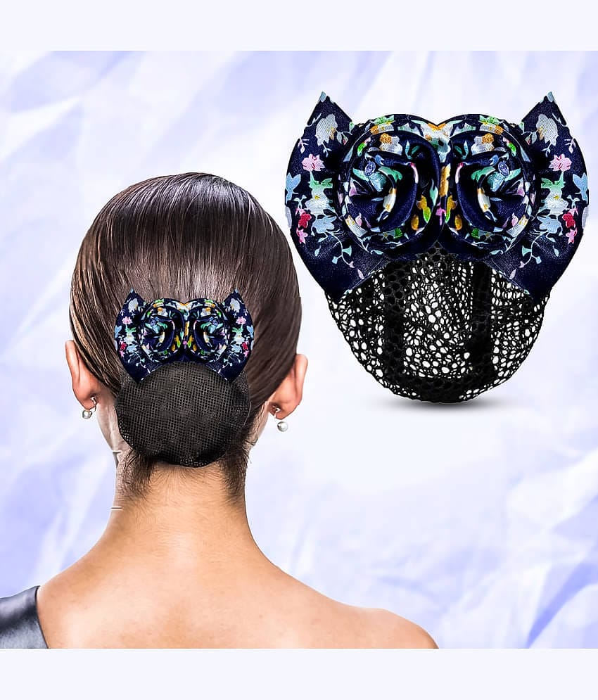 LYKAA Blue Bun Clip ( Pack of 1 )