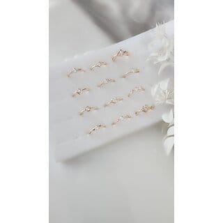 Trendy Adjustable Rose gold plated Finger ring for women (Combo set of 12) Trendy Adjustable Rose gold plated Finger ring for women (Combo set of 12)