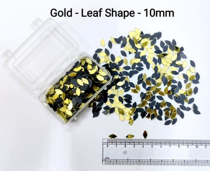 Gold Mirror Cutouts for Lippan Art - Leaf / Eye Shape - 10mm - Select Your Quantity