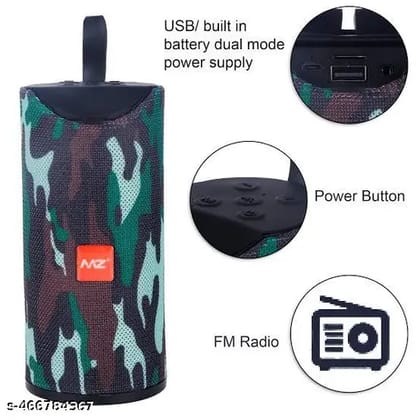 Portable Wireless Bluetooth Speaker with LED Light and Mic, Waterproof Outdoor Speaker with Powerful Sound and Long Playtime