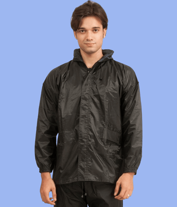 PP Kurtis Black Polyester Men's Raincoat ( Pack of 1 )