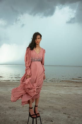 Rouge Coral Dress-XS
