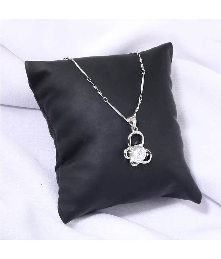 Silver Shine Silver Plated Chain ( Set of 1 )