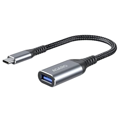 AGARO USB Type C to USB 3.0 OTG Cable, Adapter, Connector, Fast Charging, Data Transfer Speed Up to 10 GBPS, Compatible with Laptops, Tablets, Smartphone and Chargers AGARO USB Type C to USB 3.0 OTG Cable, Adapter, Connector, Fast Charging, Data Transfer AGARO USB Type C to USB 3.0 OTG Cable, Adapter, Connector, Fast Charging, Data Transfer Speed Up to 10 GBPS, Compatible with Laptops, Tablets, Smartphone and Chargers AGARO USB Type C to USB 3.0 OTG Cable, Adapter, Connector, Fast Charging, Data Transfer