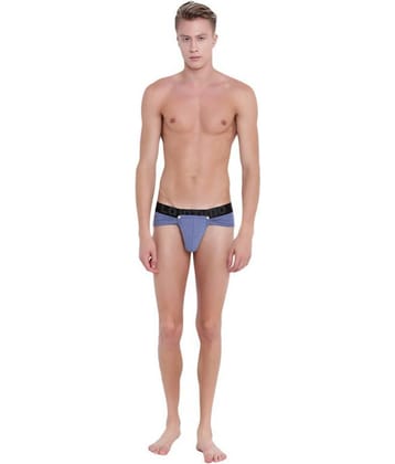 La Intimo Pack of 1 Cotton Briefs For Men's ( Blue )