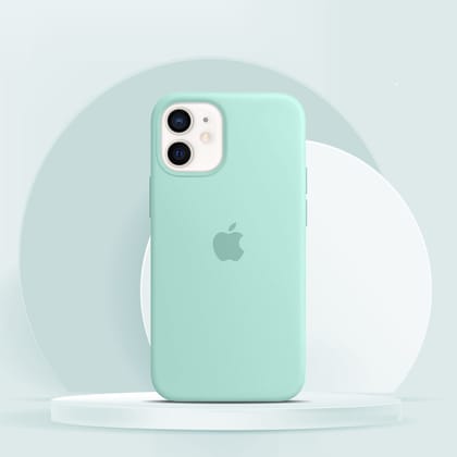 iPhone 12 Mini Soft Silicone Smartphone Case-Light Green