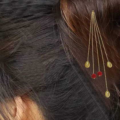 Metal Flower Bobby pins-SP0818GC8020GR