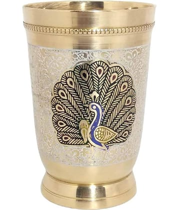 A & H ENTERPRISES - Brass Glasses 250 ml ( Pack of 1 )