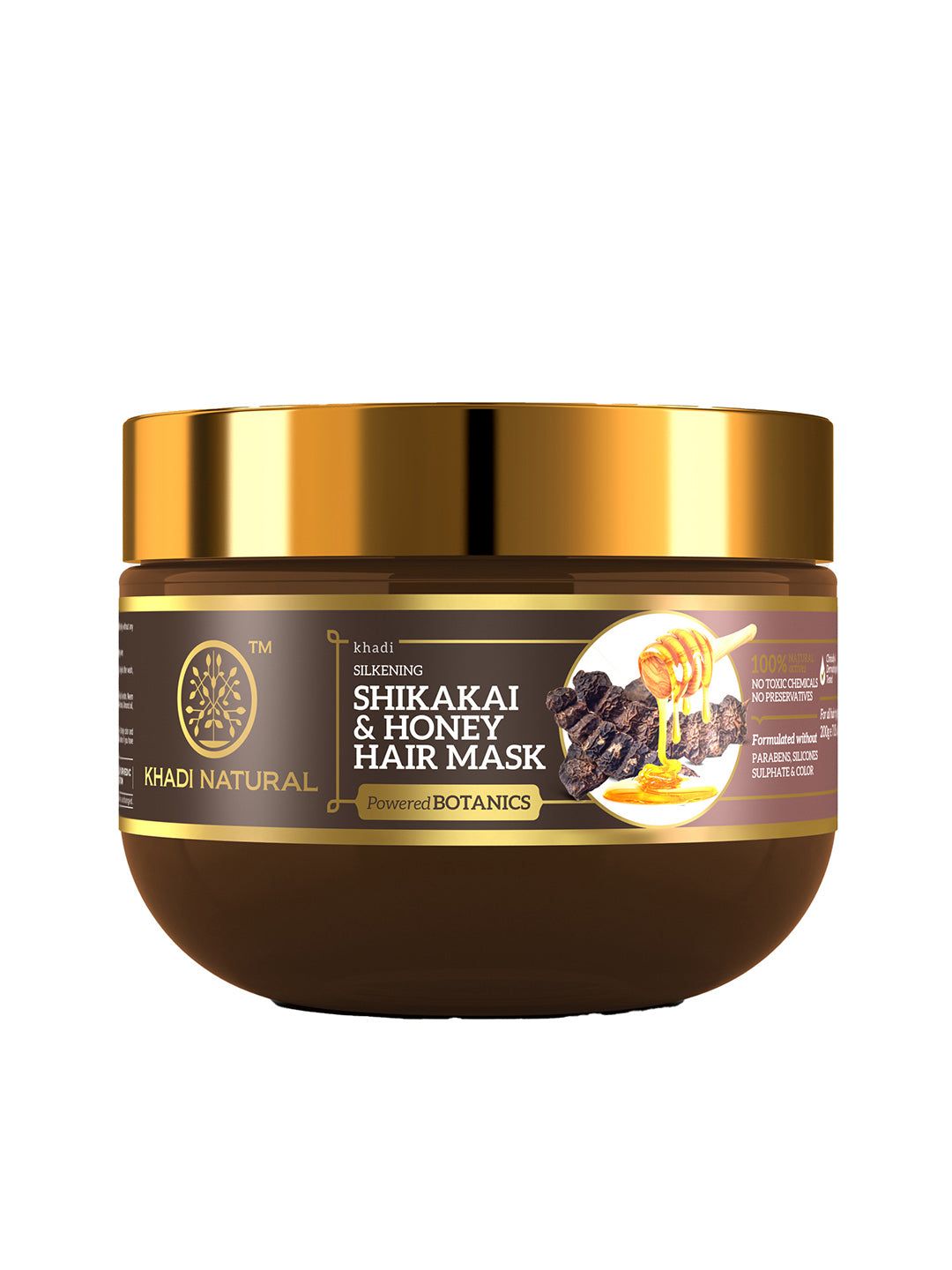 Khadi Natural Shikakai & Honey Hair Mask - Powered Botanics - 200gm