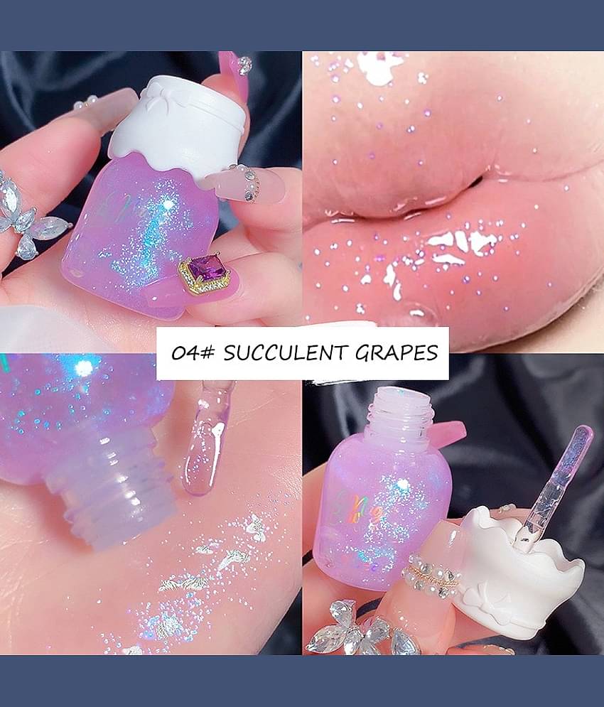 GEGE BEAR Purple Glossy Lip Gloss 10