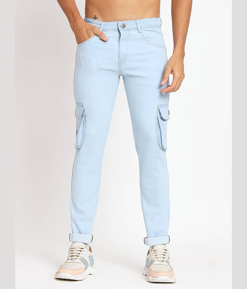 RAGZO Regular Fit Basic Men's Jeans - Light Blue ( Pack of 1 )