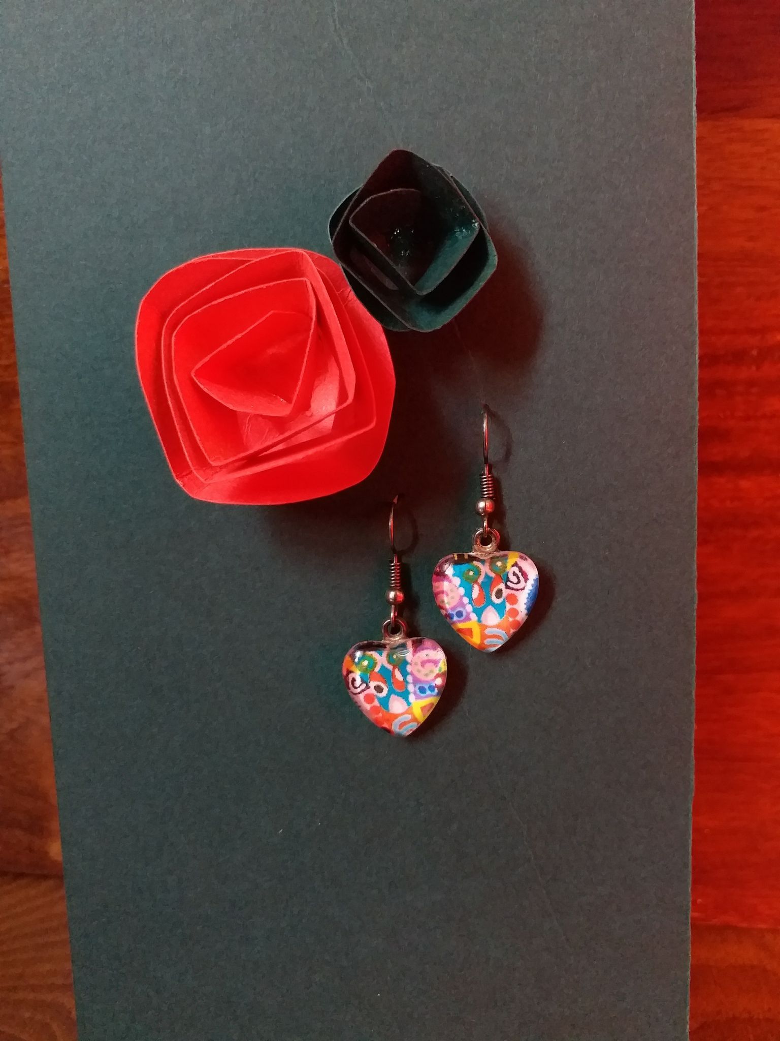 FUNKY ART GLASS EARRING