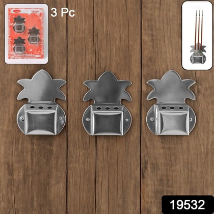 Wall-Mount Metal Incense Stick Holders (3 Pc)