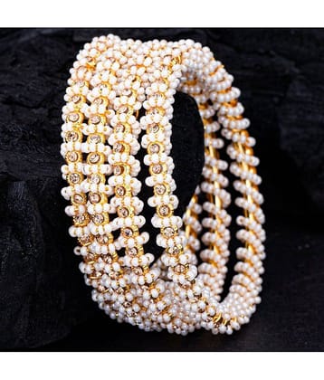 Sukkhi Spiral Gold Plated Bangle Set For Women (Set of 4)