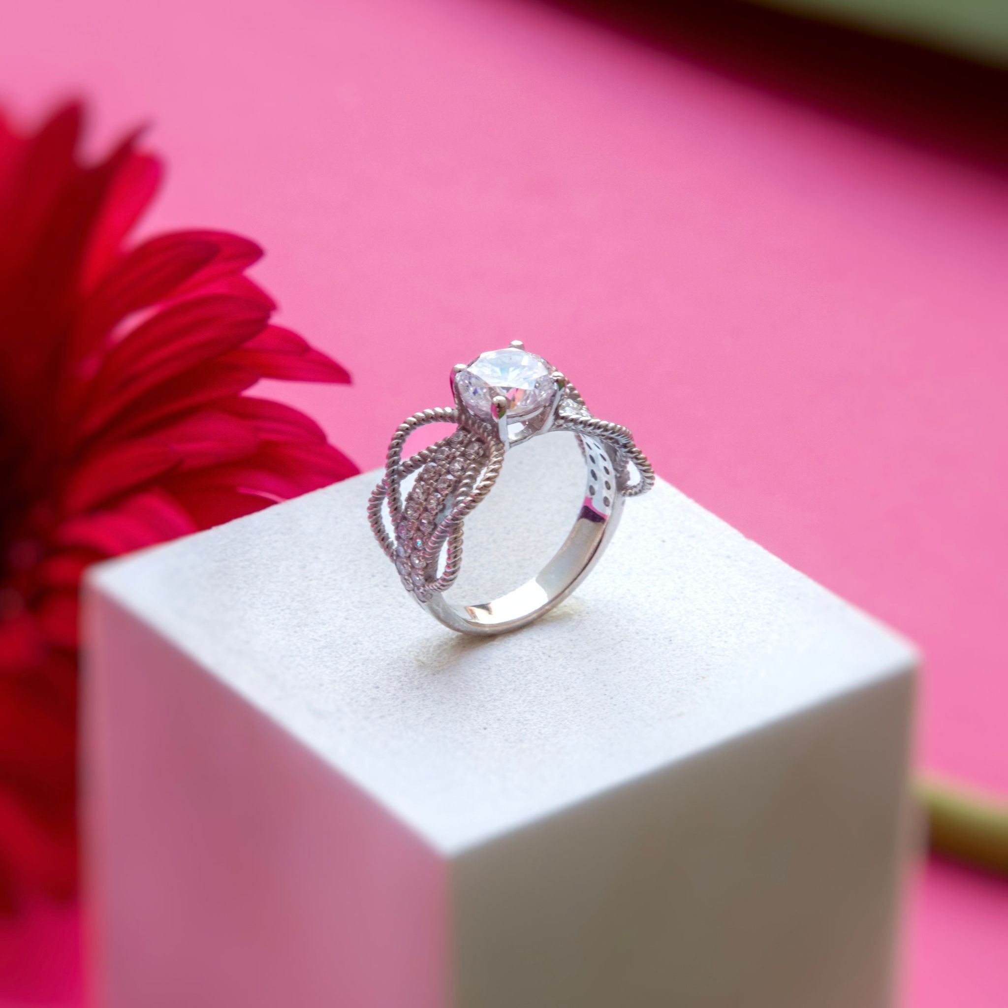Olivia Sterling Silver Ring-5