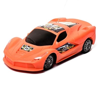 Braintastic Rechargeable Remote Control Racing Car High Speed Racing Sports Car with LED Headlights 1: 18 Scale Fast RC Vehicle Toy for Kids 6+ Years (Red)
