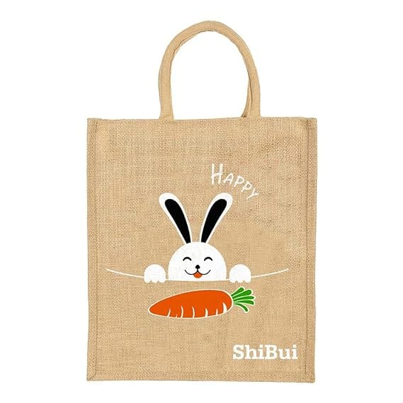 Sustainable Style & Security - Eco-Friendly Jute Lunch Bag with Zip & Reinforced Handle