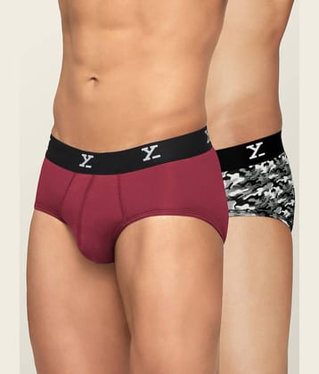 XYXX Pack of 2 Modal Briefs For Men's ( Multicolor )