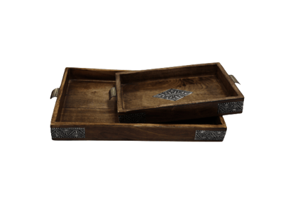 Tray Set Of 2  Rectangular