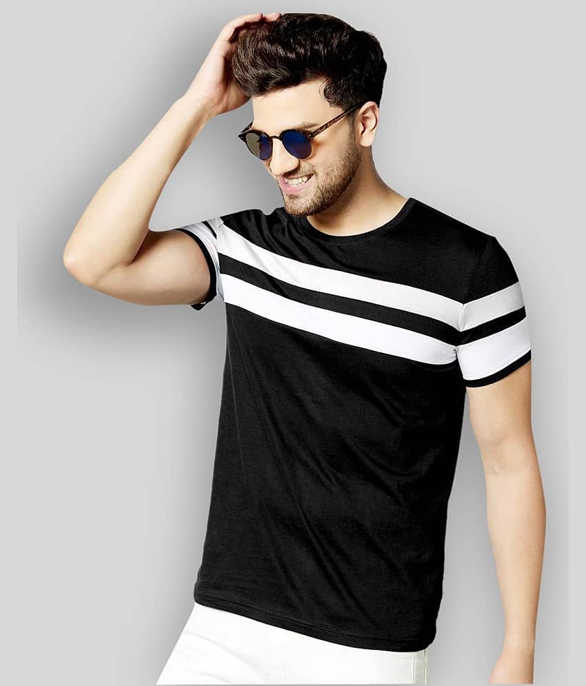 AUSK Pack of 1 Cotton Blend Regular Fit Men's T-Shirt ( Multicolor )