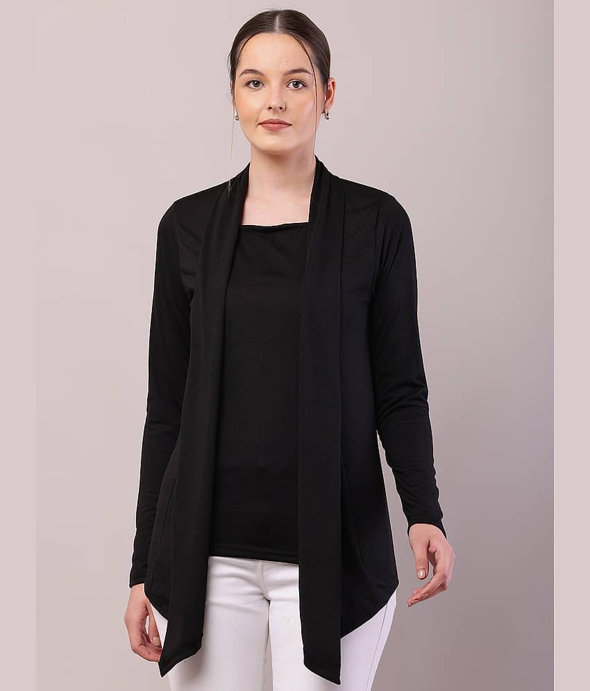 risemax Poly Cotton Women's Shrugs - Black ( Single )