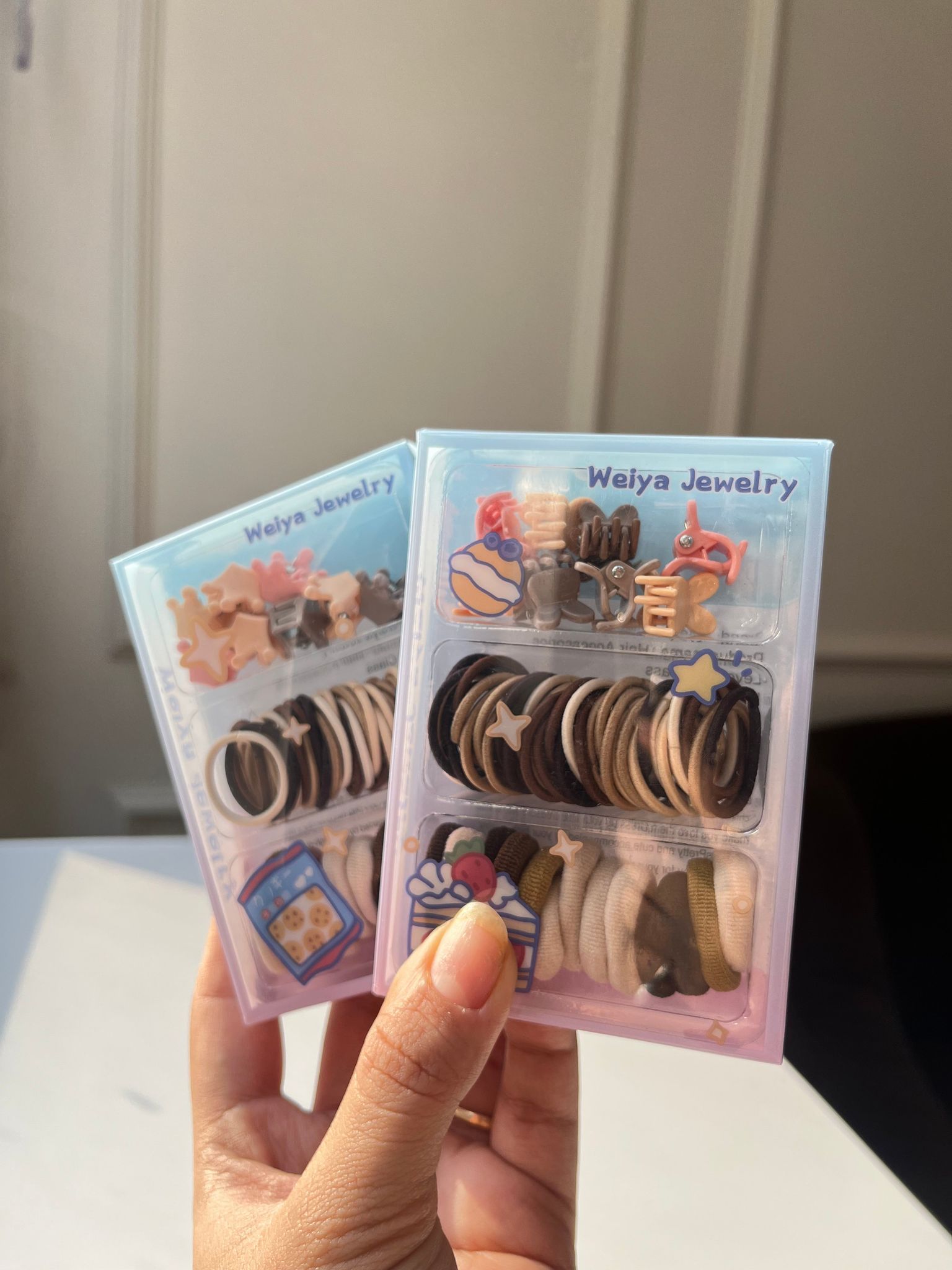 Mini Kawaii Hair Accessory Set (mini rubber bands and clutchers)