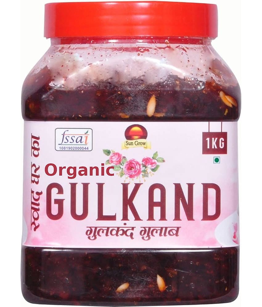 Sun Grow Home Made Organics Natural Gulkand| Gives Relief from Acidity, Purifies Blood, Improves Digestion Pickle 1 kg