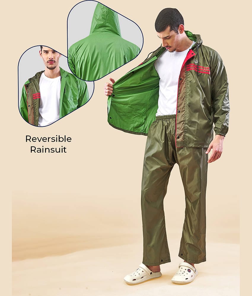lux venus Khaki Polyester Men's Rain Suit ( Pack of 1 )