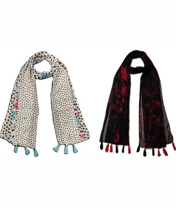 stolevilla Multi Printed Poly Cotton Yarn Stoles