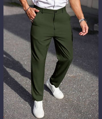 Eyebogler Regular Flat Men's Chinos - Green ( Pack of 1 )