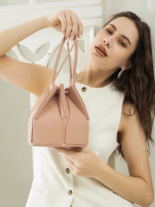 The Origami Bucket Bag - Sand Beige-Handbag