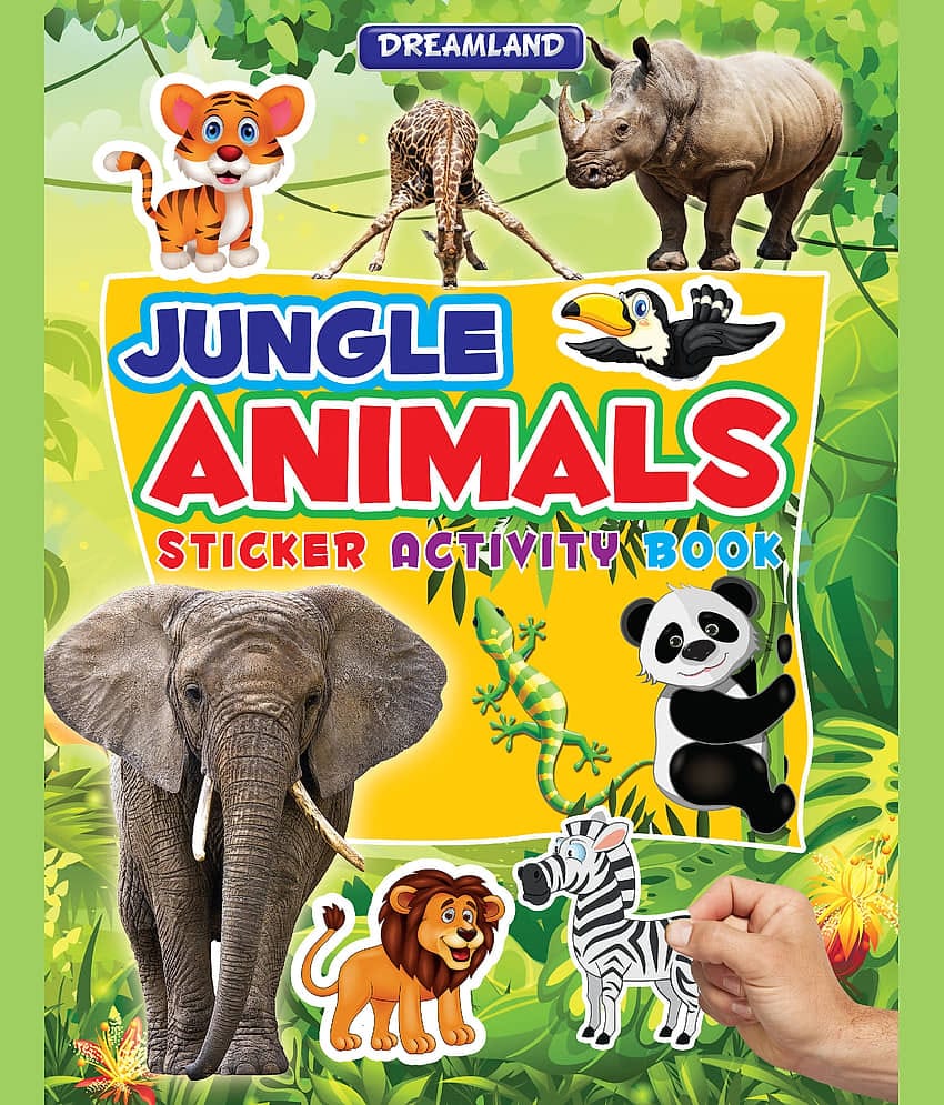 Sticker Activity Book - Jungle Animals - Interactive & Activity  Book