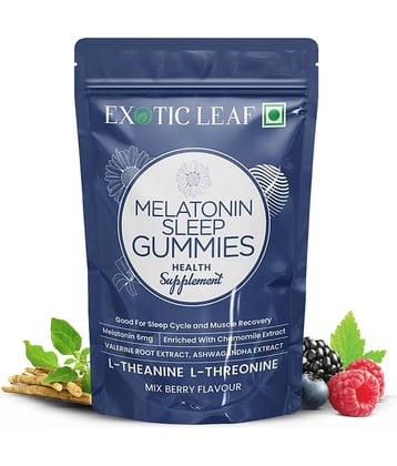 Exotic Leaf Melatonin Sleep Gummies for Relaxation, Stress Relief & Better Sleep (30 Nos)