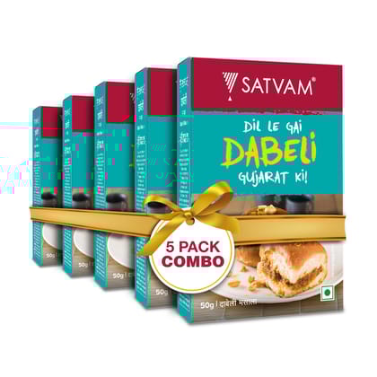 Satvam Dabeli Masala (Pack of 5) | ( 5 * 50 Grams)