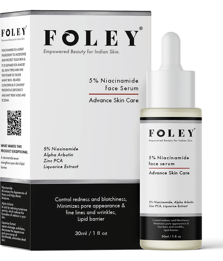 FOLEY 5% Niacinamide Face Serum with Alpha Arbutin for Acne Marks , Control Redness , 30 ml