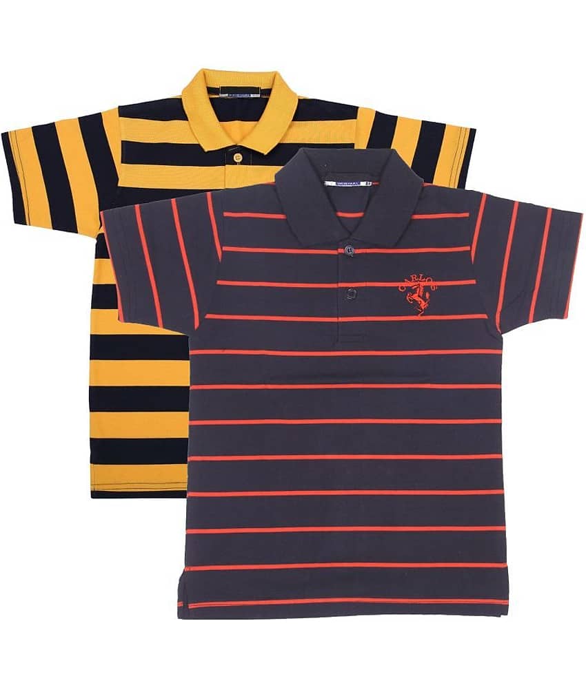 NEUVIN Baby Boys Cotton Polos ( Multi )