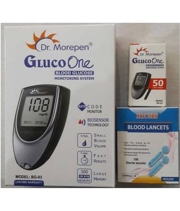 Dr. Morepen BG-03 METER , STRIPS & LANCETS