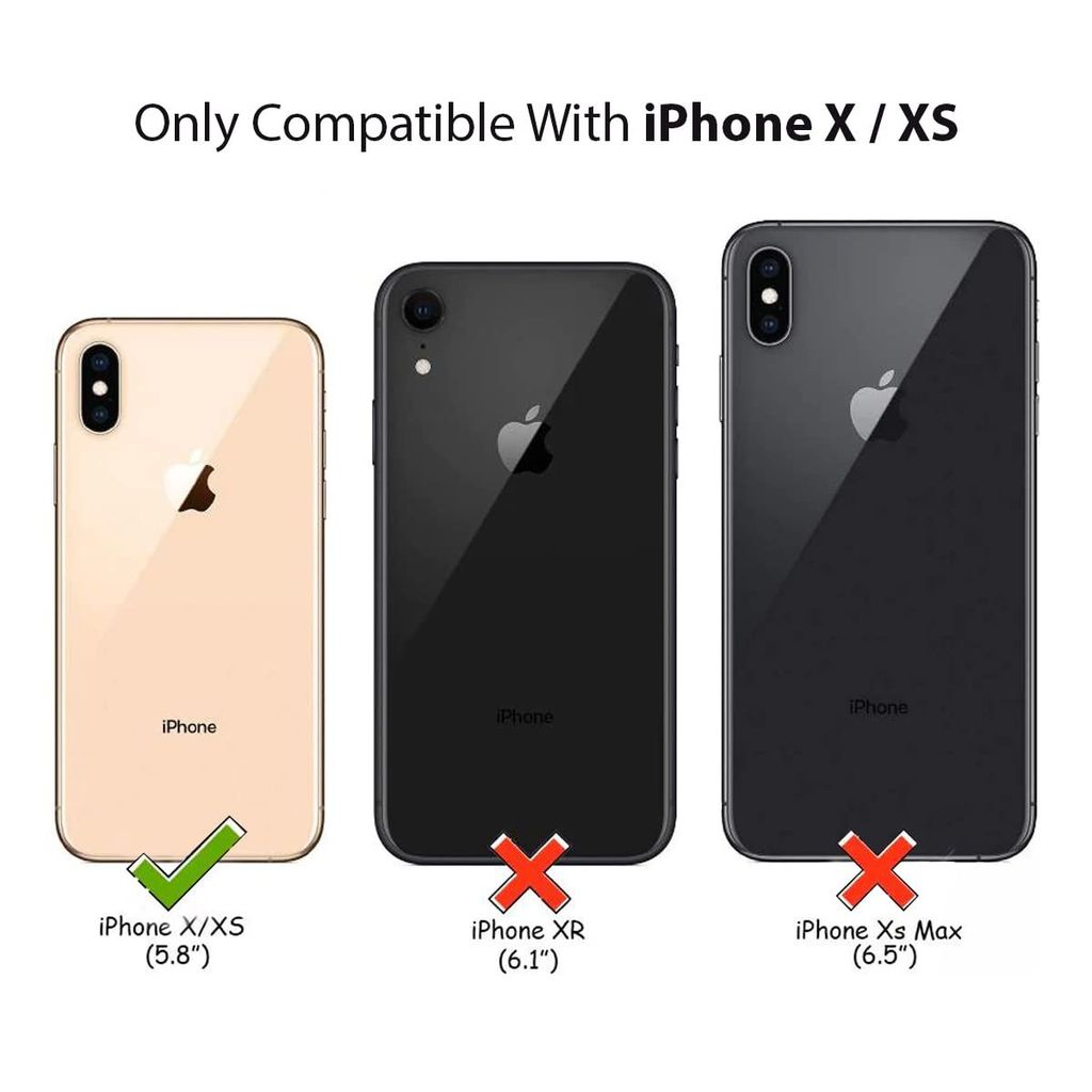 LIRAMARK Magnetic MagSafe Compatible Protective Case for Apple iPhone X/XS (Transparent)