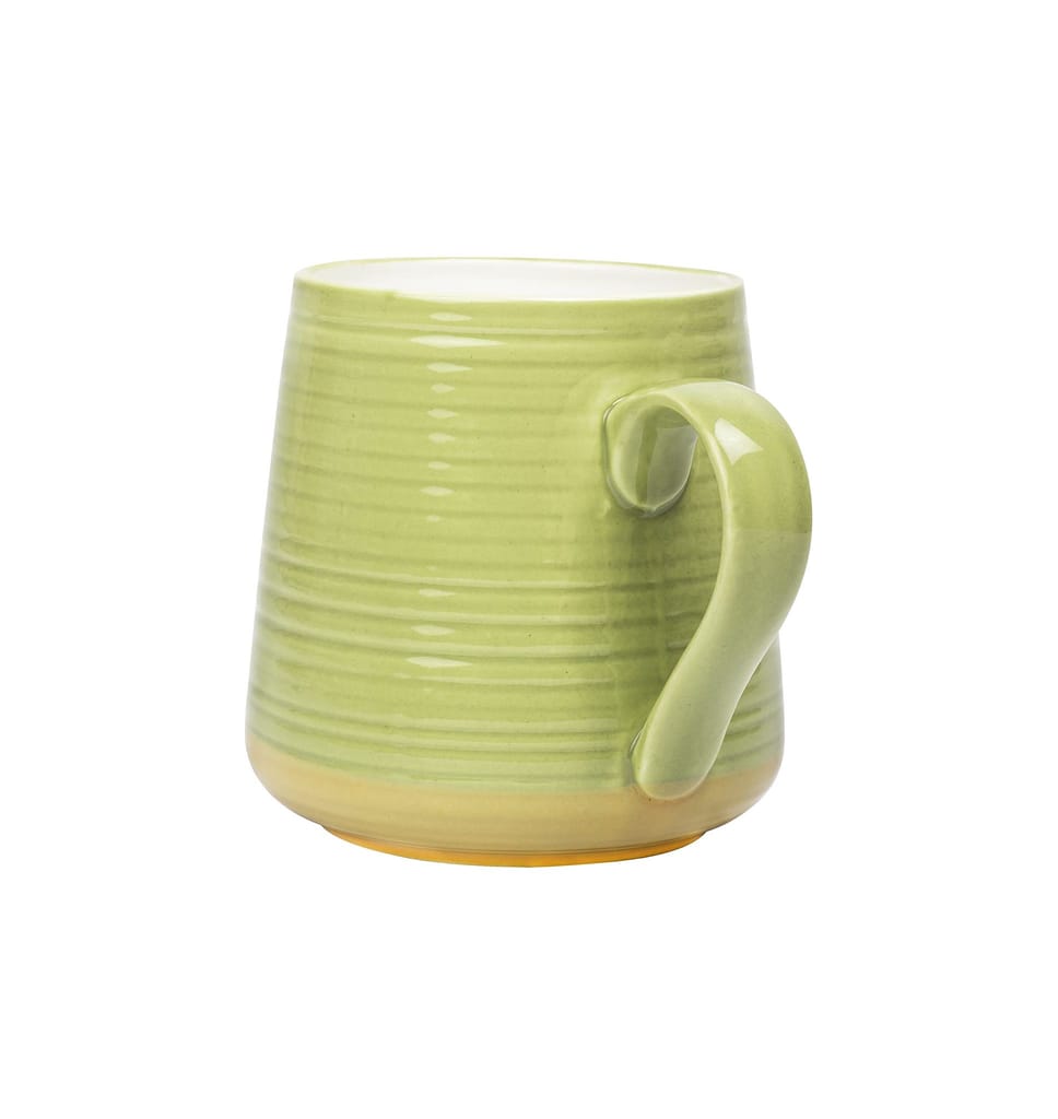 Femora Solid Green Coffee Mug-300 ML, Set of 3