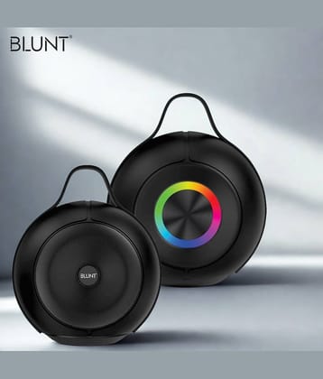 BLUNT SOUNDWAVE B5 15 W Bluetooth Speaker Bluetooth V 5.3 with SD card Slot,3D Bass Playback Time 12 hrs Black