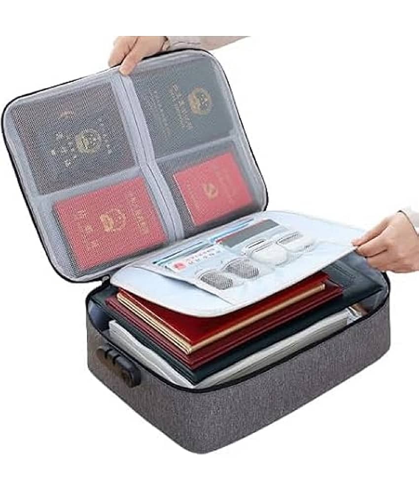 RAMDEV ENTERPRISE Black Document Bag ( Pack of 1 )