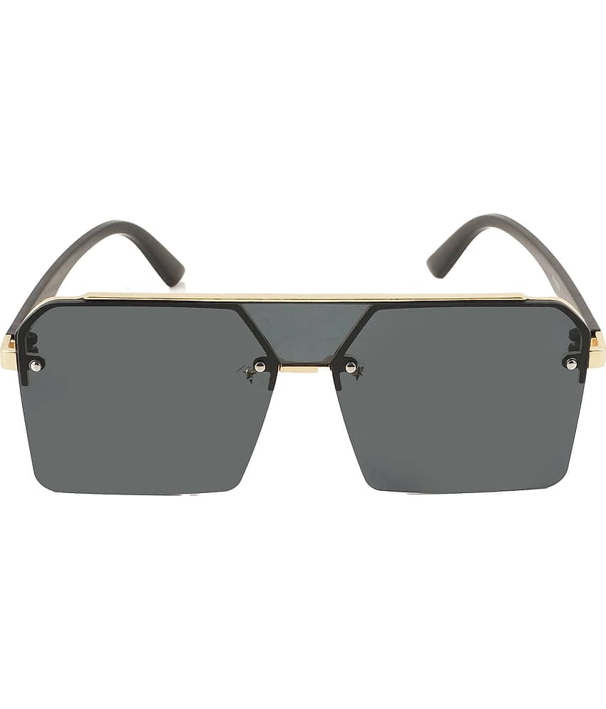Bayberry Black Square Sunglasses ( Pack of 1 )